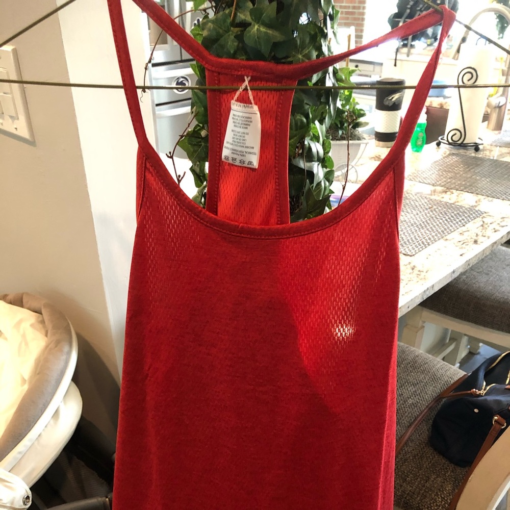 Red Workout Tank Top